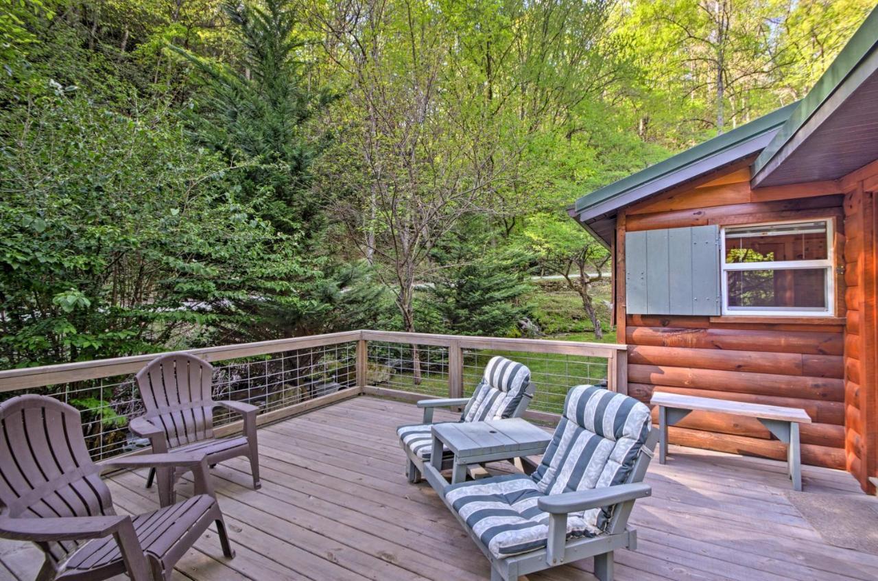 Bryson City Cabin With Fire Pit On Coopers Creek! المظهر الخارجي الصورة