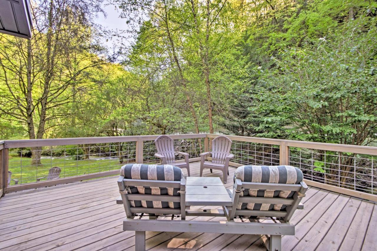 Bryson City Cabin With Fire Pit On Coopers Creek! المظهر الخارجي الصورة